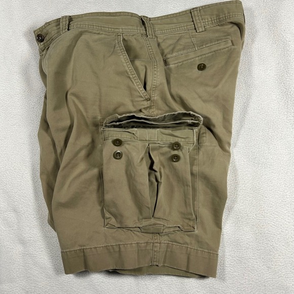 Polo Ralph Lauren Mens Tan Cotton Twill Cargo Shorts Khaki Size 36 Classic Fit - Picture 4 of 6